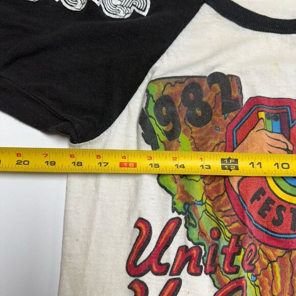 Vintage 80s The US Festival T Shirt L 18x26 Grateful Dead Fleetwood Mac 1982 - Picture 12 of 13